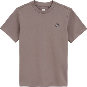 T-shirt - Effen - Katoen - Korte Mouwen - Slim Fit - Geborduurd Logo