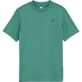 WE Fashion - T-shirt - Zeegroen - Regular fit - Katoen