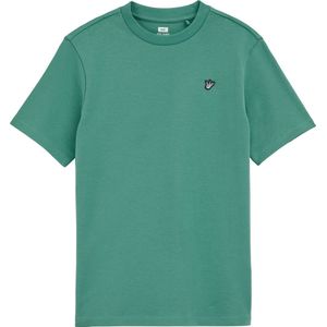 WE Fashion - T-shirt - Zeegroen - Regular fit - Katoen
