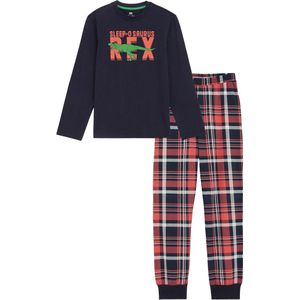 WE Fashion - Pyjama - Geruit - Stretchkatoen