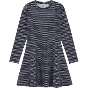 WE Fashion - Meisjes Jurk - Regular Fit - Zilver - Jersey