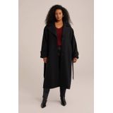 WE Fashion - Curve - Dames Jas - Wolmix - Oversized