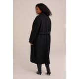 WE Fashion - Curve - Dames Jas - Wolmix - Oversized
