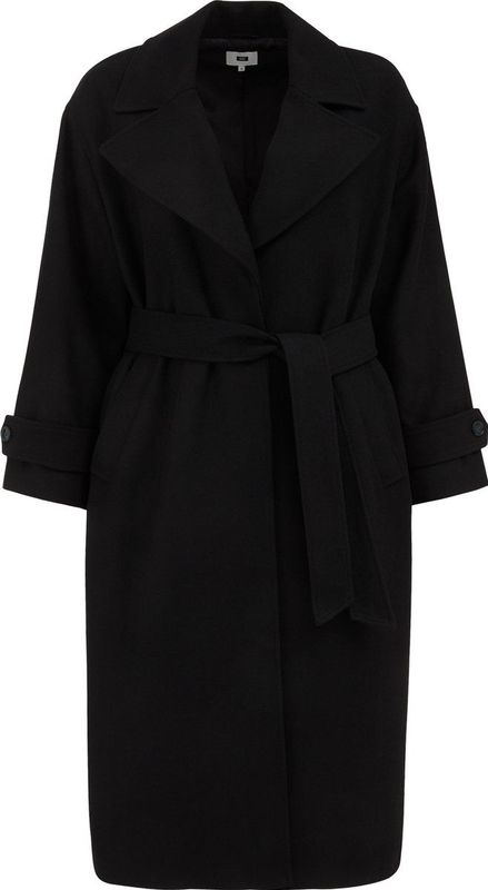 WE Fashion - Curve - Dames Jas - Wolmix - Oversized