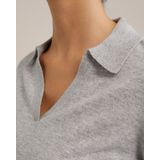 WE Studio - Dames Trui - Lichtgrijs - Wol - Regular Fit