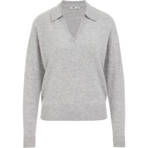 WE Studio - Dames Trui - Lichtgrijs - Wol - Regular Fit