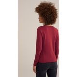 Top - Zwart - Viscosemix - Overslaghals met Lange Mouwen