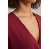 Top - Zwart - Viscosemix - Overslaghals met Lange Mouwen