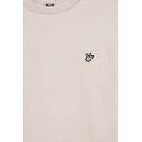 WE Fashion - Jongens T-shirt - Beige - Katoen - Regular fit