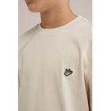 WE Fashion - Jongens T-shirt - Beige - Katoen - Regular fit