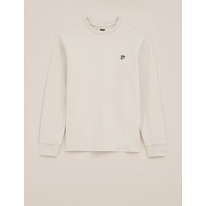 WE Fashion - Jongens T-shirt - Beige - Katoen - Regular fit