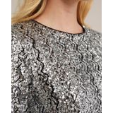WE Fashion - Pailletten Top - Regular Fit - Lange Mouwen