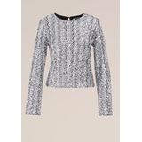 WE Fashion - Pailletten Top - Regular Fit - Lange Mouwen