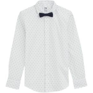 WE Fashion - Jongens Overhemd - Wit - Katoen - Regular Fit
