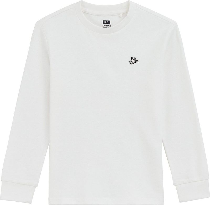 WE Fashion - Jongens T-shirt - Katoen - Regular Fit - Geborduurde Swallow