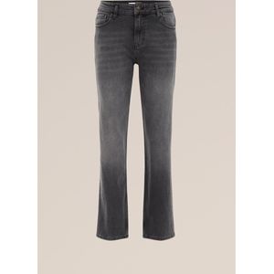 WE Fashion Dames mid rise straight fit jeans met stretch