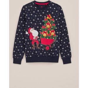 WE Fashion - Jongens Sweater - Donkerblauw - Regular Fit