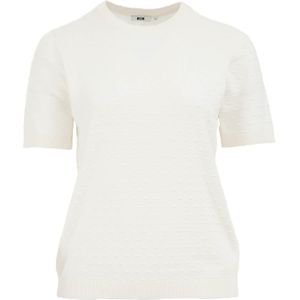 Gebreide Trui - Effen - Jersey - Ronde Hals - Halve Mouw