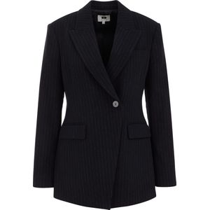 WE STUDIO - Blazer - Krijtstreep - Wolmix - Lange Mouwen