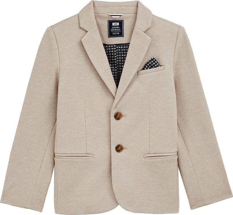WE Fashion Jongens slim fit blazer met stretch
