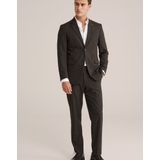 WE Fashion - Aram - Colbert - Donkerbruin - Slim Fit