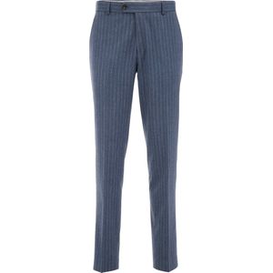 WE Fashion Heren slim fit pantalon met subtiele streep