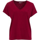 WE Fashion Dames T-shirt met jacquard-dessin - Curve