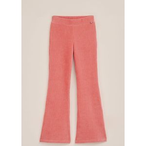 WE Fashion Meisjes velvet flared legging van ribstof