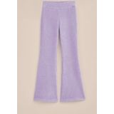 WE Fashion Meisjes velvet flared legging van ribstof