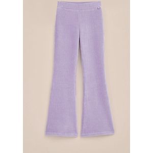 WE Fashion Meisjes velvet flared legging van ribstof