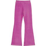 WE Fashion Meisjes velvet flared legging van ribstof