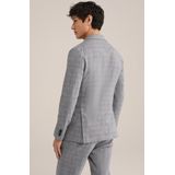 Van Gils - Slim Fit Blazer - Grijs - Italiaanse Kwaliteit - Katoen