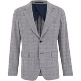 Van Gils - Slim Fit Blazer - Grijs - Italiaanse Kwaliteit - Katoen