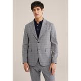 Van Gils - Slim Fit Blazer - Grijs - Italiaanse Kwaliteit - Katoen