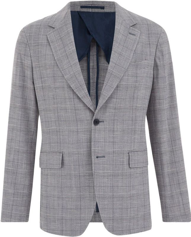 Van Gils - Slim Fit Blazer - Grijs - Italiaanse Kwaliteit - Katoen