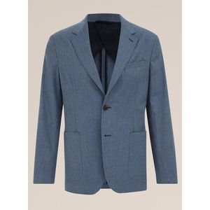 Van Gils - Slim Fit Blazer - Donkerblauw - Italiaanse Kwaliteit - Katoen