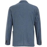 Van Gils - Slim Fit Blazer - Donkerblauw - Italiaanse Kwaliteit - Katoen