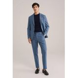 Van Gils - Slim Fit Blazer - Donkerblauw - Italiaanse Kwaliteit - Katoen
