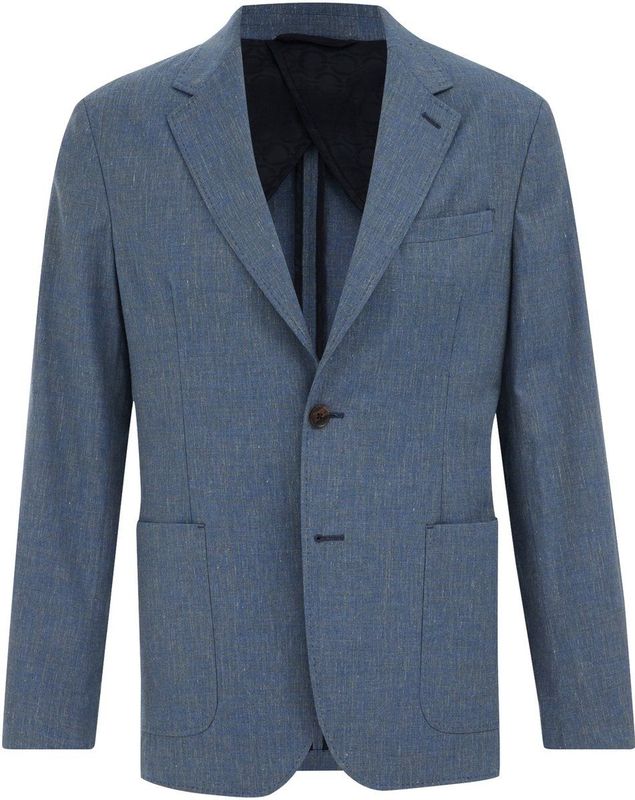 Van Gils - Slim Fit Blazer - Donkerblauw - Italiaanse Kwaliteit - Katoen
