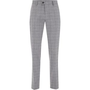 WE Fashion - Slim Fit Pantalon - Grijs - Dark Smoke