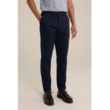 Fundamentals - Heren Tapered Fit Chino - Donkerblauw - Katoen