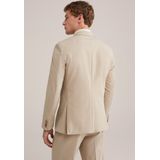 WE Fashion - Heren Tall Fit Overhemd - Beige - Piquéjersey