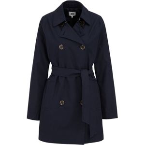 WE Fashion trenchcoat donkerblauw