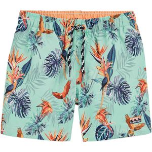 WE Fashion Zwemshorts  marine / pastelblauw / smaragd / donkeroranje