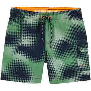 WE Fashion - Zwemshort - Blauw - Katoen - Elastische Tailleband