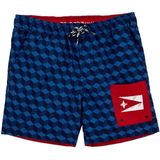 WE Fashion - Joongens Zwembroek - Blauw - Regular Fit - Elastische Taille