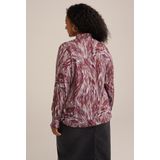 WE Fashion - Curve - Blouse - Viscose - Regular Fit, Blinde Knoopsluiting, Lange Mouwen