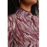 WE Fashion - Curve - Blouse - Viscose - Regular Fit, Blinde Knoopsluiting, Lange Mouwen