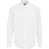 WE Fashion - Heren Poplin Overhemd - Relaxed Fit - Wit - Katoen