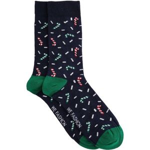 WE Fashion - Sokken - Donkerblauw - All Over Print